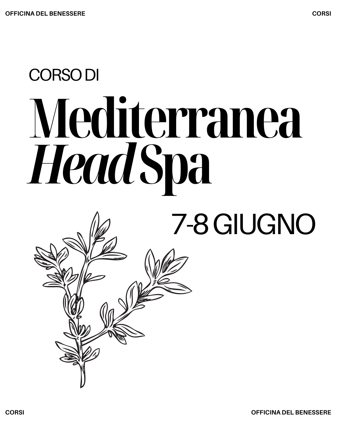 Corso Mediterranea Head Spa 7-8 giugno 2026